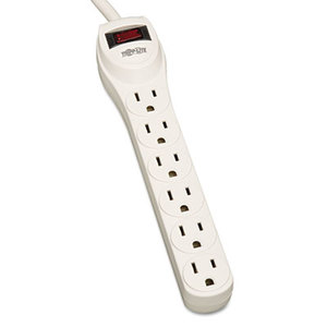 TLP602 Surge Suppressor, 6 Outlets, 2 ft Cord, 180 Joules, Light Gray by TRIPPLITE