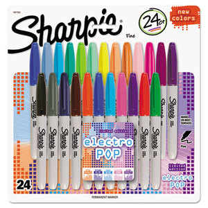 Sanford, L.P. 1927350 Fine Electro Pop Marker, Fine Point, Assorted, 24/Pack by SANFORD