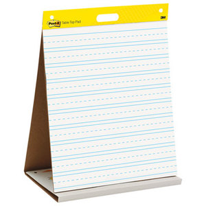 3M 563PRL Self-Stick Tabletop Easel Ruled Pad, Command Strips, 20 x 23, White, 20 Shts/Pad by 3M/COMMERCIAL TAPE DIV.