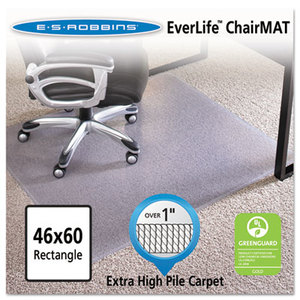 46x60 Rectangle Chair Mat, Performance Series AnchorBar for Carpet over 1" by E.S. ROBBINS