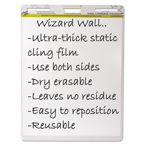 Wizard Wall EP156PK Dry Erase Static-Cling Film Easel Pads, 24 x 29, White, 15 Sheets/Pad, 6 Pads/PK by WIZARD WALL