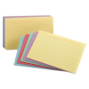 ESSELTE CORPORATION 40280 Ruled Index Cards, 3 x 5, Blue/Violet/Canary/Green/Cherry, 100/Pack by ESSELTE PENDAFLEX CORP.