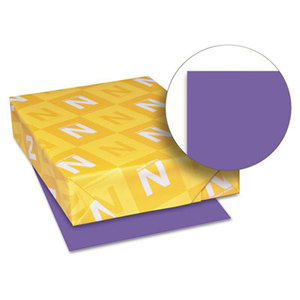 Astrobrights Colored Card Stock, 65 lb., 8-1/2 x 11, Gravity Grape, 250 Sheets by NEENAH PAPER