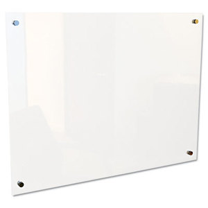 Enlighten Glass Board, Frameless, Frosted Pearl, 48" x 36" x 1/8" by BALT INC.