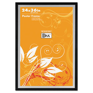 DAX MANUFACTURING INC. 3404U1T Metro Series Poster Frame, Plastic, 24 x 36, Black/Silver by DAX MANUFACTURING INC.