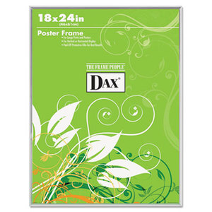 DAX MANUFACTURING INC. 2811W5T U-Channel Poster Frame, Contemporary Clear Plastic Window, 18 x 24, Clear Border by DAX MANUFACTURING INC.