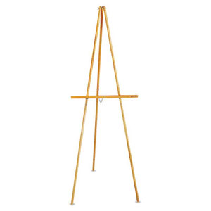 Quartet 41E Lightweight Tripod Floor Easel, 64" High, Natural Oak by QUARTET MFG.