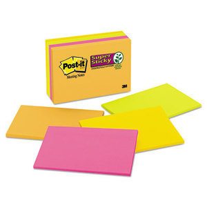 Meeting Notes in Rio de Janeiro Colors, 6 x 4, 45/Pad, 8 Pads/Pack by 3M/COMMERCIAL TAPE DIV.