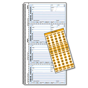 Wirebound Message Book, 2 3/4 x 5, Two-Part Carbonless, 400 Forms, 120 Labels by REDIFORM OFFICE PRODUCTS