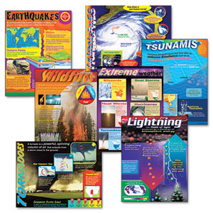 TREND ENTERPRISES, INC. T38963 Learning Chart Combo Pack, Weather Extremes, 17w x 22h, 7/Pack by TREND ENTERPRISES, INC.