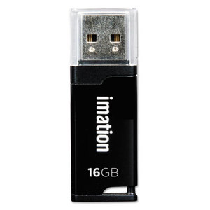 Imation Corp 66000115593 Classic USB 2.0 Flash Drive, 16GB, Black by IMATION