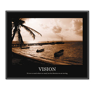 "Vision" Framed Sepia-Tone Motivational Print, 30 x 24 by ADVANTUS CORPORATION