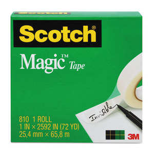 3M 81011296 Magic Tape, 1" x 1296", 1" Core, Clear by 3M/COMMERCIAL TAPE DIV.