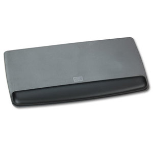 Antimicrobial Gel Keyboard Wrist Rest Platform, Black/Gray/Silver by 3M/COMMERCIAL TAPE DIV.