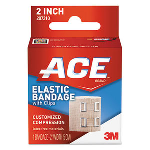 Elastic Bandage with E-Z Clips, 2" by 3M/COMMERCIAL TAPE DIV.