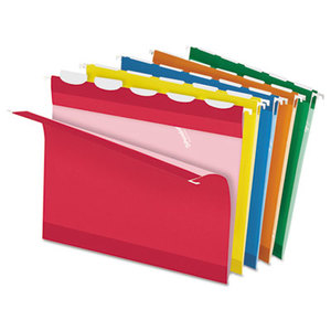 Cardinal Brands, Inc 42592 Colored Reinforced Hanging Folders, 1/5 Tab, Letter, Asst, 25/Box by ESSELTE PENDAFLEX CORP.