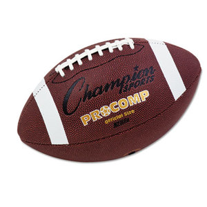 Pro Composite Football, Official Size, 22", Brown by CHAMPION SPORT