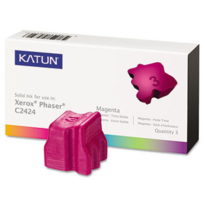 Katun Corporation 37976 KAT37976 C2424 Compatible, 108R00661 Solid Ink, 3400 Yield, 3/Box, Magenta by KATUN CORPORATION