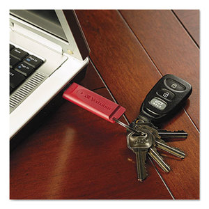 Verbatim America, LLC 95507 Store 'n' Go USB 2.0 Flash Drive, 8GB, Red by VERBATIM CORPORATION