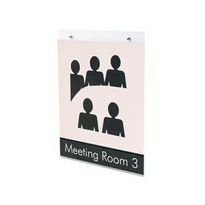 Classic Image Single-Sided Wall Sign Holder, Plastic, 8 1/2 x 11, Clear by DEFLECTO CORPORATION
