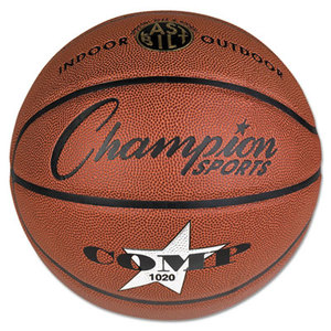 Composite Basketball, Official Size, 30", Brown by CHAMPION SPORT