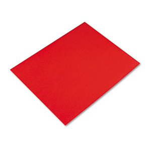 Colored Four-Ply Poster Board, 28 x 22, Red, 25/Carton by PACON CORPORATION