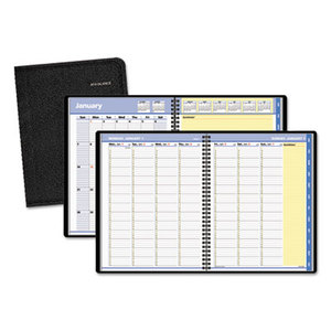 QuickNotes Weekly/Monthly Appointment Book, 8 1/4 x 10 7/8, Black, 2016 by AT-A-GLANCE