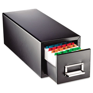 MMF INDUSTRIES 263F4616SBLA Drawer Card Cabinet Holds 1,500 4 x 6 cards, 8 7/8 x 18 1/8 x 8 by MMF INDUSTRIES