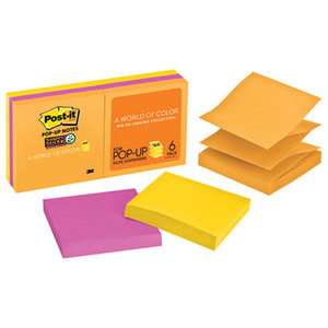 Pop-up 3 x 3 Note Refill, Rio de Janeiro, 90/Pad, 6 Pads/Pack by 3M/COMMERCIAL TAPE DIV.