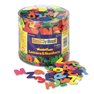 Wonderfoam Letters and Numbers, 1/2 Lb. Tub, Approximately 1,500 Pieces by THE CHENILLE KRAFT COMPANY