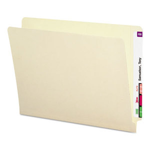 SMEAD MANUFACTURING COMPANY 24210 Heavyweight Folders, Straight Two-Ply End Tab, Letter, Manila, 50/Box by SMEAD MANUFACTURING CO.