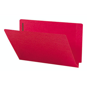 SMEAD MANUFACTURING COMPANY 28740 Two-Inch Capacity Fastener Folders, Straight Tab, Legal, Red, 50/Box by SMEAD MANUFACTURING CO.