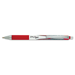 ZEBRA PEN CORPORATION 21930 Z-Grip Flight Retractable Ballpoint Pen, 1.2 mm, Bold, Red, Dozen by ZEBRA PEN CORP.