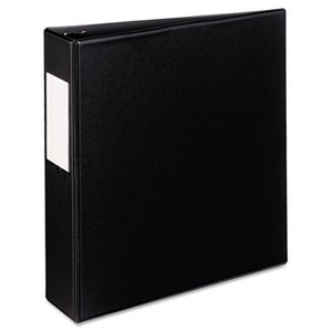 Avery 27554 Mini Durable Binder with Round Rings, 5 1/2 x 8 1/2, 2" Capacity, Black by AVERY-DENNISON