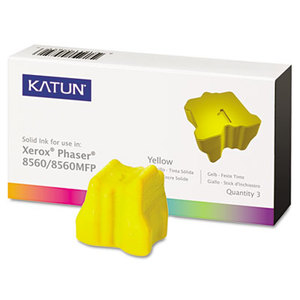 Katun Corporation 37993 KAT37993 Phaser 8560 Compatible, 108R00725 Solid Ink, 3400 Yld, 3/Box, Yellow by KATUN CORPORATION