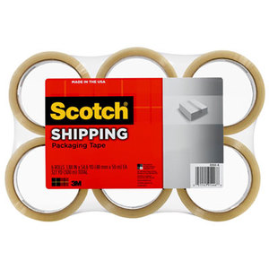 3M 3350-6 3350 General Purpose Packaging Tape, 1.88" x 54.6yds, Clear, 6/Pack by 3M/COMMERCIAL TAPE DIV.