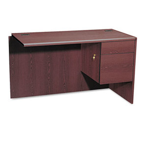 HON COMPANY 10715RNN 10700 "L" Workstation Return, Right 3/4 Pedestal, 48w x 24d x 29 1/2h, Mahogany by HON COMPANY