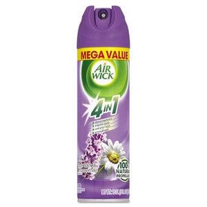 Reckitt Benckiser plc REC 87060 MEGA-SIZE 4 in 1 Aerosol Air Freshener, 18oz Aerosol, Lavender & Chamomile, 6/CT by RECKITT BENCKISER