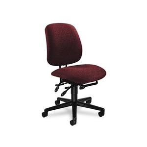 HON COMPANY 7708AB62T 7700 Series Asynchronous Swivel/Tilt Task Chair, Seat Glide, Burgundy by HON COMPANY