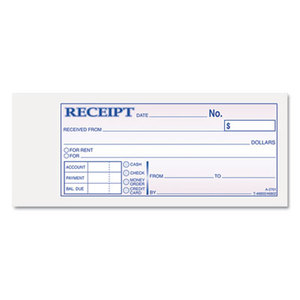 Cardinal Brands, Inc TC2701 Receipt Book, 2 3/4 x 7 3/16, Three-Part Carbonless, 50 Forms by CARDINAL BRANDS INC.