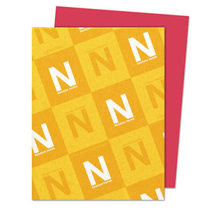 Astrobrights Colored Card Stock, 65 lb., 8-1/2 x 11, Re-Entry Red, 250 Sheets by NEENAH PAPER