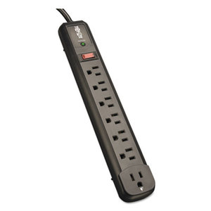 Tripp Lite TLP74RB Protect It! Surge Suppressor, 7 Outlets, 4 ft Cord, 1080 Joules, Black by TRIPPLITE