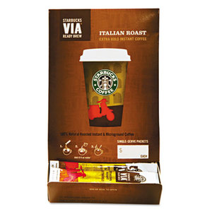 Keurig Green Mountain, Inc 11008130 VIA Ready Brew Coffee, 3/25oz, Italian Roast, 50/Box by STARBUCKS COFFEE COMPANY