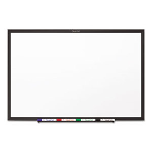 Quartet S537B Classic Melamine Dry Erase Board, 72 x 48, White Surface, Black Frame by QUARTET MFG.