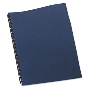 Linen Textured Binding System Covers, 11 x 8-1/2, Navy, 200/Box by SWINGLINE