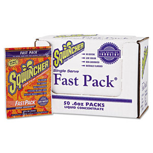 Fast Pack Drink Package, Orange, .6oz Packet, 200/Carton by SQWINCHER CORP