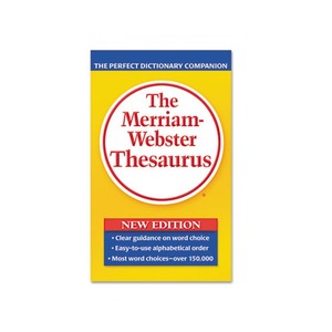 The Merriam-Webster Thesaurus, Dictionary Companion, Paperback, 800 Pages by ADVANTUS CORPORATION