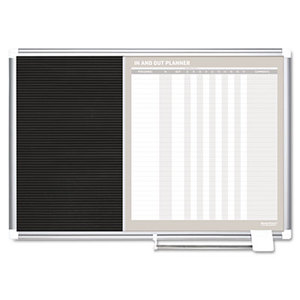 Bi-silque S.A GA0287830 In-Out and Notice Board, 24x18, Silver Frame by BI-SILQUE VISUAL COMMUNICATION PRODUCTS INC