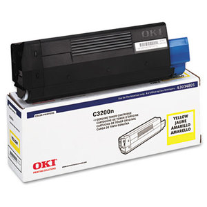 OKI Data 43034801 43034801 Toner (Type C6), 1500 Page-Yield, Yellow by OKIDATA