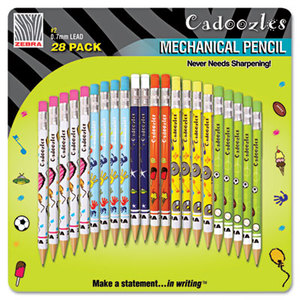 ZEBRA PEN CORPORATION 51291 Cadoozles Mechanical Pencil, #2, Assorted Barrels, 0.7 mm, 28/Pack by ZEBRA PEN CORP.